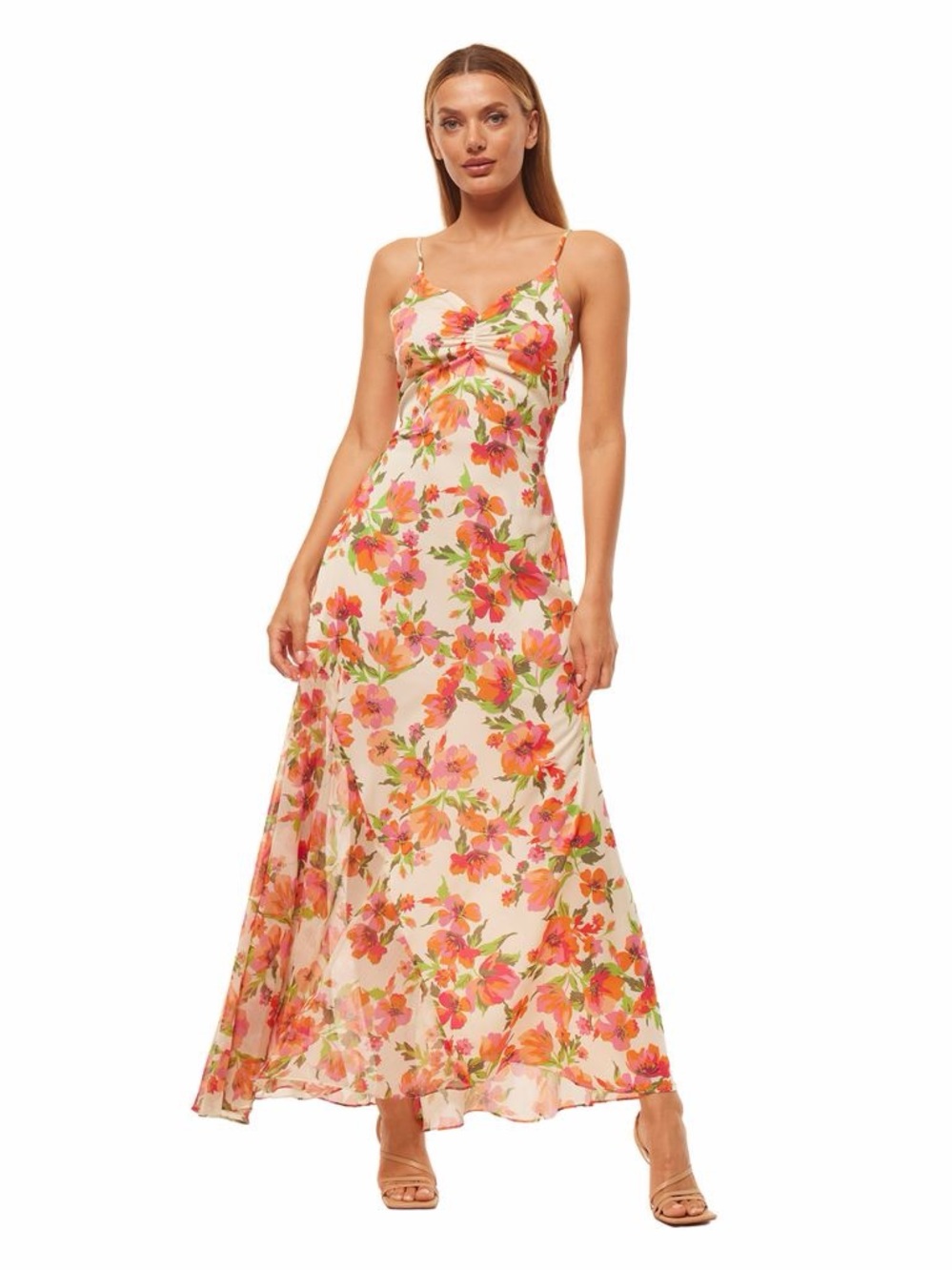 MISA NEGINE DRESS PALMAREI BLOOMS MIX size M $470